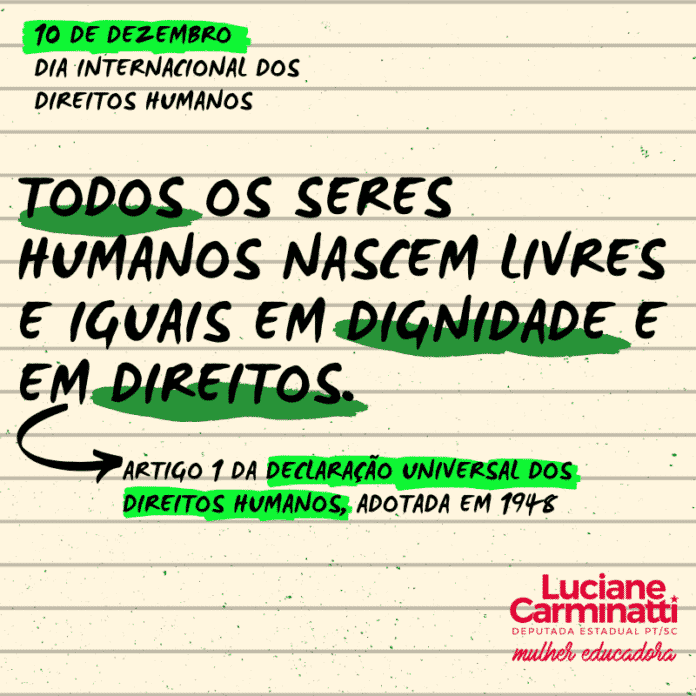 Manifesto Conjunto No Dia Mundial Dos Direitos Humanos Luciane Carminatti 6095